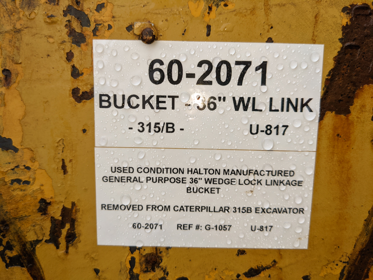 Used BUCKET - 36" WEDGE LOCK LINK 60-2071 5